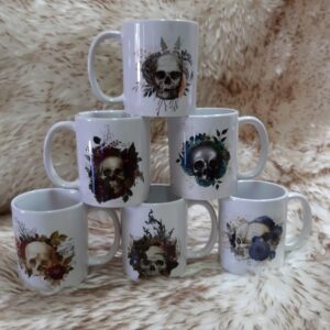 Skull Mugs Set of Six