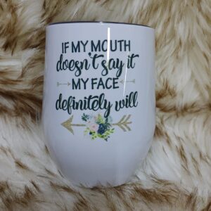 My Face Wine Tumbler