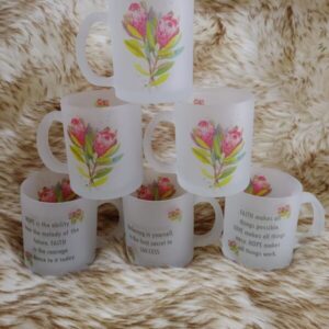 Protea Frosted Mugs